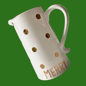 Mudpie polka dot pitcher